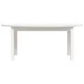 Table basse Blanc 110x55x45 cm Bois massif de pin
