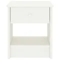 Table de chevet Blanc 35x30x40 cm Bois de pin massif