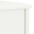 Table de chevet Blanc 35x30x40 cm Bois de pin massif