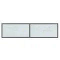 Table console Blanc 140x35x75,5 cm Verre trempé