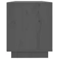 Meuble TV Gris 110,5x35x44 cm Bois de pin massif