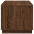 Table basse chêne marron 102x50x44 cm bois d'ingénierie