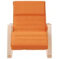 Chaise à bascule Jaune foncé Tissu