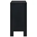 Table de bar avec étagère Noir 110x50x103 cm