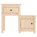 Tables de chevet 2 pcs 79,5x38x65,5 cm Bois de pin massif