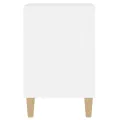 Meuble TV Blanc brillant 100x35x55 cm Bois d'ingénierie