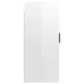 Meuble TV mural Blanc brillant 40x34,5x80 cm