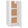 Meuble TV mural Blanc brillant 40x34,5x80 cm