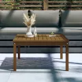 Table de jardin marron miel 82,5x82,5x45 cm bois massif de pin