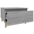 Table d'appoint Sonoma gris 50x46x35 cm Bois d'ingénierie