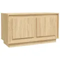 Meuble TV chêne sonoma 80x35x45 cm bois d'ingénierie