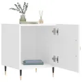 Tables de chevet 2 pcs blanc 40x40x50 cm bois d’ingénierie