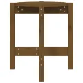 Table basse Marron miel Ø 42,5x45 cm Bois massif de pin