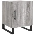 Table de chevet sonoma gris 40x40x50 cm bois d'ingénierie