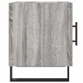 Table de chevet sonoma gris 40x40x50 cm bois d'ingénierie