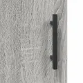 Table de chevet sonoma gris 40x40x50 cm bois d'ingénierie