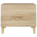 Tables basses 2 pcs chêne sonoma 50x50x40 cm bois d'ingénierie
