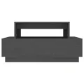 Table basse Gris 80x55x40,5 cm Bois massif de pin