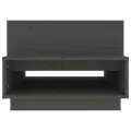 Table basse Gris 80x55x40,5 cm Bois massif de pin