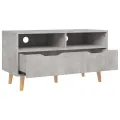Meuble TV gris béton 90x40x48,5 cm bois d'ingénierie