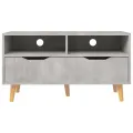 Meuble TV gris béton 90x40x48,5 cm bois d'ingénierie