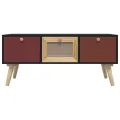 Table basse avec tiroirs 80x40x35,5 cm bois d'ingénierie