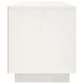Meuble TV Blanc 80x35x40,5 cm Bois de pin massif