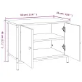 Meuble TV avec portes chêne sonoma 60x35x45cm bois d'ingénierie