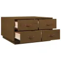 Table basse Marron miel 80x80x45 cm Bois massif de pin