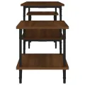 Meuble TV Chêne marron 117x35x52 cm Bois d'ingénierie