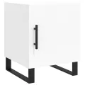 Tables de chevet 2 pcs blanc 40x40x50 cm bois d’ingénierie