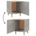 Tables de chevet 2 pcs Gris béton Bois d'ingénierie