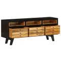 Meuble TV Bois de manguier massif 120 x 30 x 50 cm