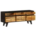 Meuble TV Bois de manguier massif 120 x 30 x 50 cm