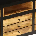 Meuble TV Bois de manguier massif 120 x 30 x 50 cm
