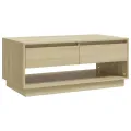 Table basse Chêne sonoma 102,5x55x44 cm Aggloméré