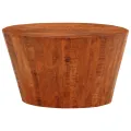 Table basse Ø 52x30 cm bois de manguier brut massif