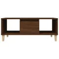 Table basse Chêne marron 90x50x36,5 cm Bois d'ingénierie