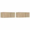 Ensemble de meubles TV 4 pcs Chêne sonoma Bois d'ingénierie