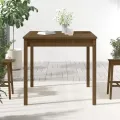 Table de jardin marron miel 82,5x82,5x76 cm bois massif de pin