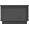 Table basse Gris 60x50x35 cm Bois massif de pin