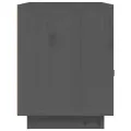 Table de chevet Gris 40x34x45 cm Bois de pin massif
