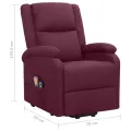 Fauteuil de massage Violet Tissu
