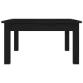 Table basse Noir 55x55x30 cm Bois massif de pin