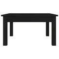 Table basse Noir 55x55x30 cm Bois massif de pin
