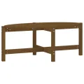 Table basse Marron miel 118x63x45 cm Bois massif de pin