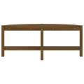 Table basse Marron miel 118x63x45 cm Bois massif de pin