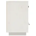 Tables de chevet 2 pcs Blanc 40x34x55 cm Bois de pin massif