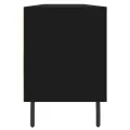 Meuble TV noir 150x30x44,5 cm bois d'ingénierie