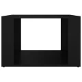 Table de chevet Noir 57x55x36 cm Bois d’ingénierie